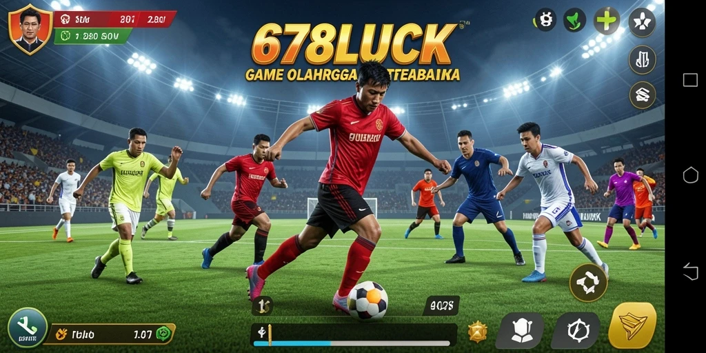 Tampilan gameplay 678LUCK yang mendebarkan dan realistis di arena olahraga.