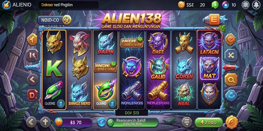 Screenshot gameplay ALIEN138 yang menunjukkan keseruan bermain Slot.