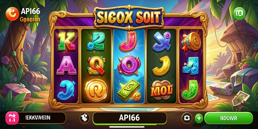 Tampilan menarik dari gameplay Slot API66 yang menyenangkan.