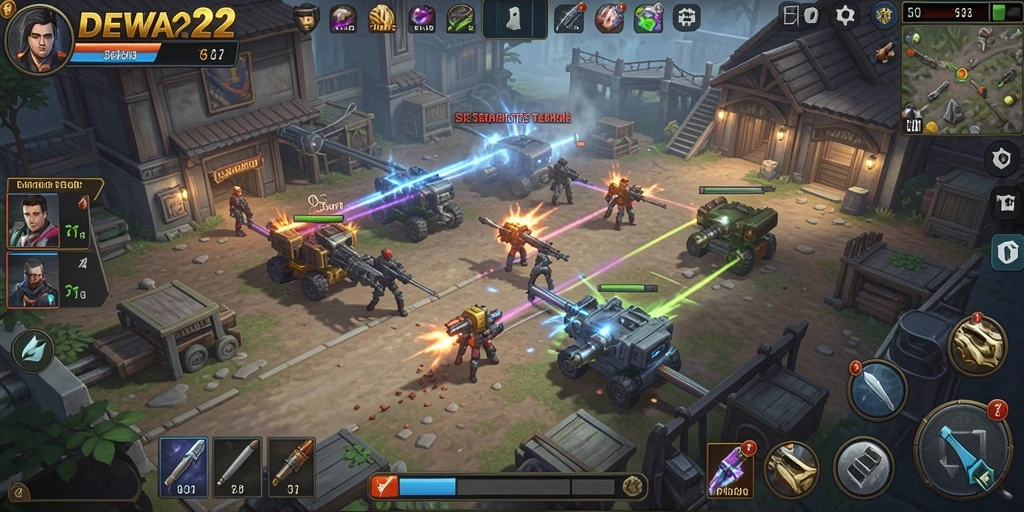 Tampilan gameplay DEWA22 dengan strategi yang menantang.