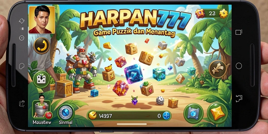 Tampilan gameplay seru dalam HARAPAN777 dengan berbagai teka-teki.
