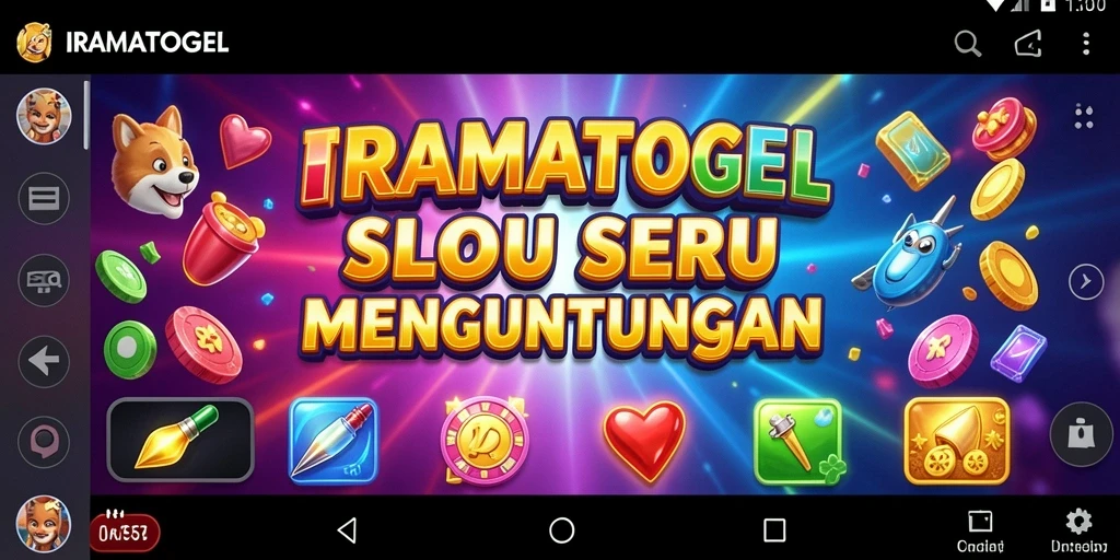 Tampilan gameplay seru dalam IRAMATOGEL saat memutar slot.