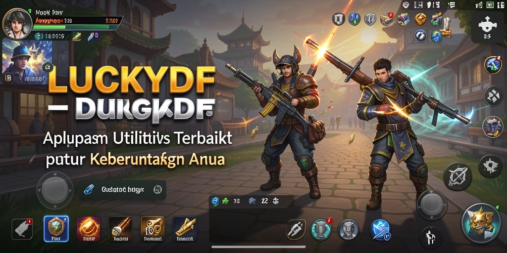 Tampilan antarmuka LUCKYDF yang menarik dan informatif.