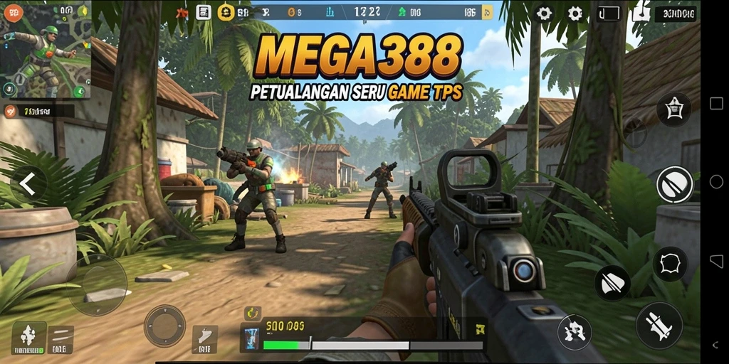 Screenshot gameplay MEGA388 yang menampilkan pertempuran intens dan strategi taktis.