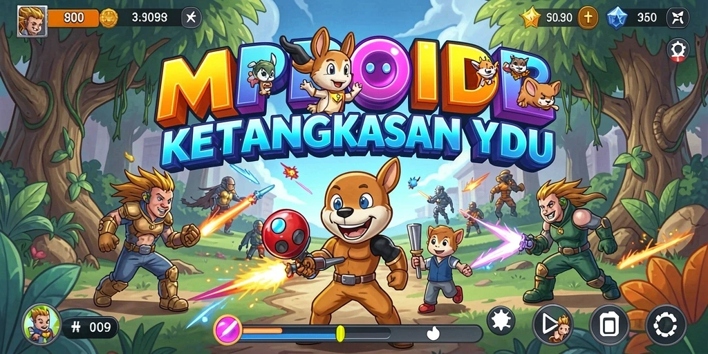 Screenshot MPOID menampilkan gameplay Arcade yang cepat dan mengasyikkan.
