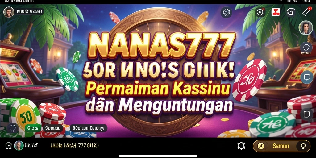 Tampilan gameplay menarik dari NANAS777 dengan banyak pilihan permainan Kasino.