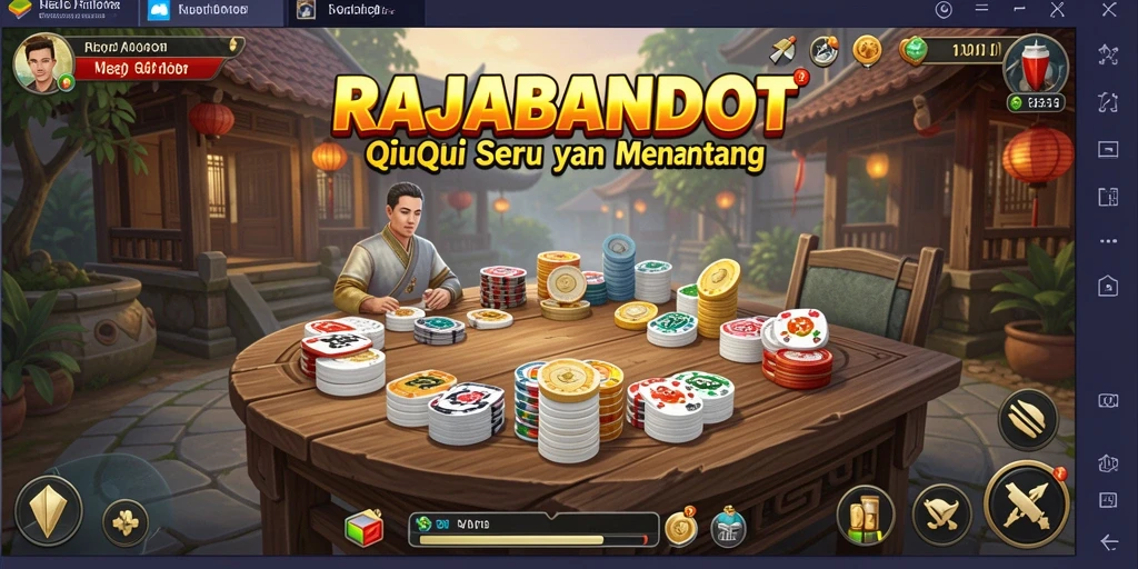 Tampilan gameplay QiuQiu yang seru di RAJABANDOT.