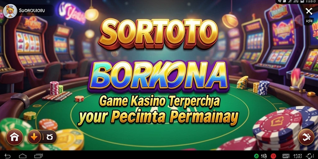 Tampilan menarik dari gameplay Kasino SORTOTO yang menyenangkan.