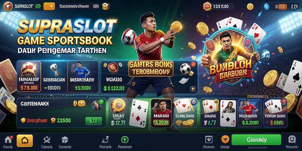 Tampilan menarik dari gameplay Sportsbook SUPRASLOT.