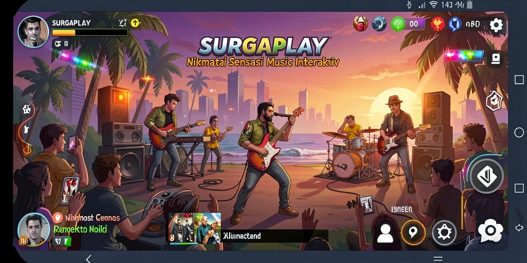 Tampilan menawan dari gameplay SURGAPLAY yang interaktif dan menyenangkan.