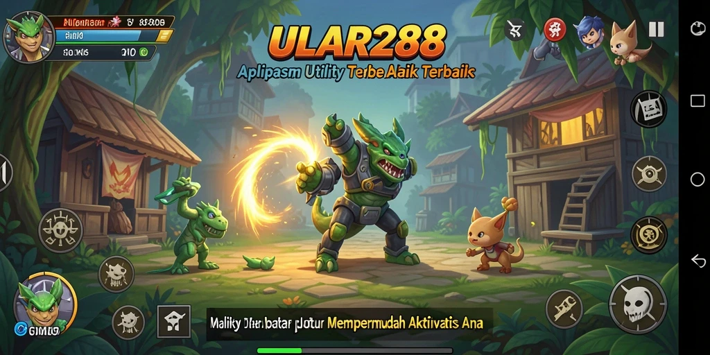 Tangkapan layar ULAR288 menampilkan antarmuka aplikasi Utility yang sederhana dan efisien.
