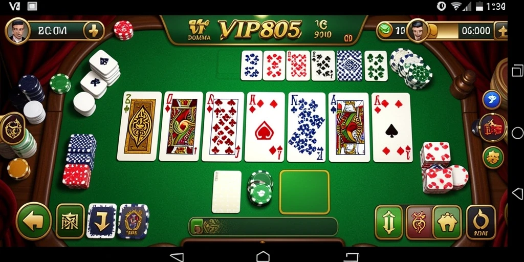Tampilan gameplay seru dari <strong>VIP805</strong> dengan Domino yang menarik.